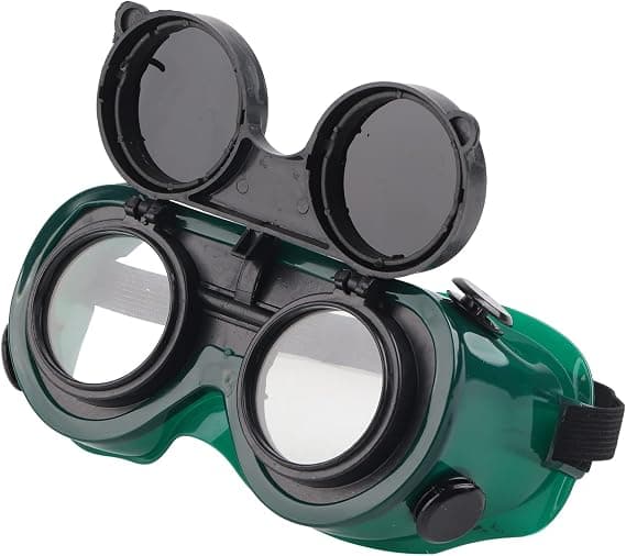 Fällbara frontsvetsglasögon, svetsarskyddsglasögon med 50 mm