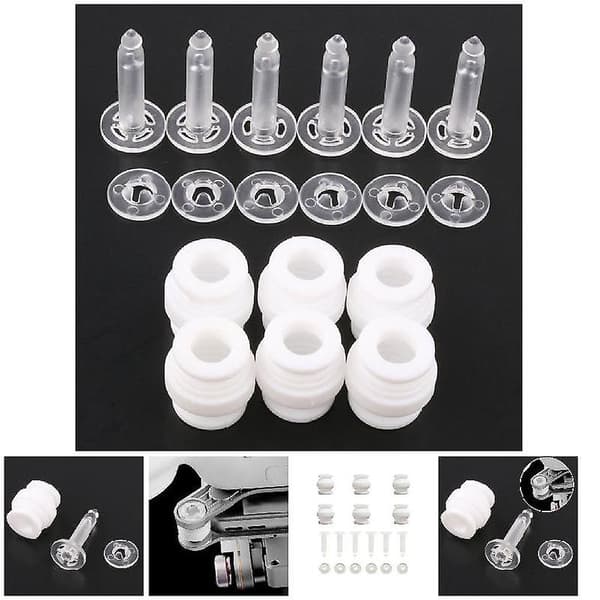 Dempende gummikuler Anti-fall Anti-vibrasjon Pin Kit for DJI Phantom 3 Pro 2 Vision Gimbal