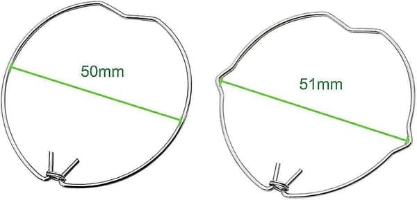 30-pack fjäderlåsringar för GU10 MR16, 50 mm diameter, för infällda spotlights, LED- och halogenlampor-FX-