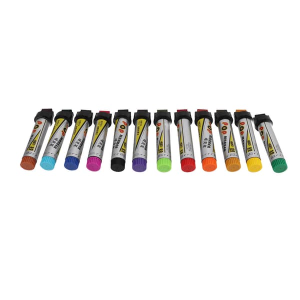 12 Pieces Posca Paint Pens Safe Wide Application Quick Drying Waterproof Comfortable Design Marker for Home Studio Office