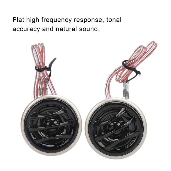 Par Mini Diskanthøyttalere for Bil 130W Maks 20W RMS 4 12V Universal for Lydsystem