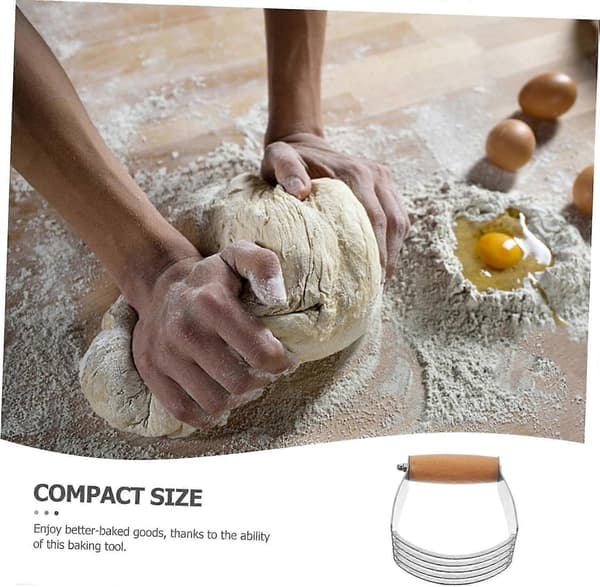 Deigskrape Bakverk Kutter Verktøy i Rustfritt Stål med Ergonomisk Grep for Baking og Brød