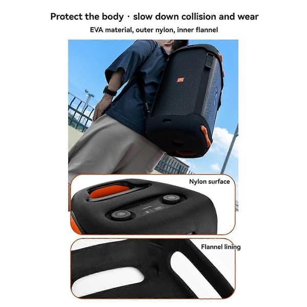 Travel Case for PartyBox 110 Speaker EVA Protective Replacement Cover with Double Shoulder Straps 12 12