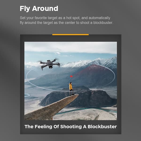 Fjernkontroll Drone 4K Dobbeltkamera Oppbevaringsveske med Kamera