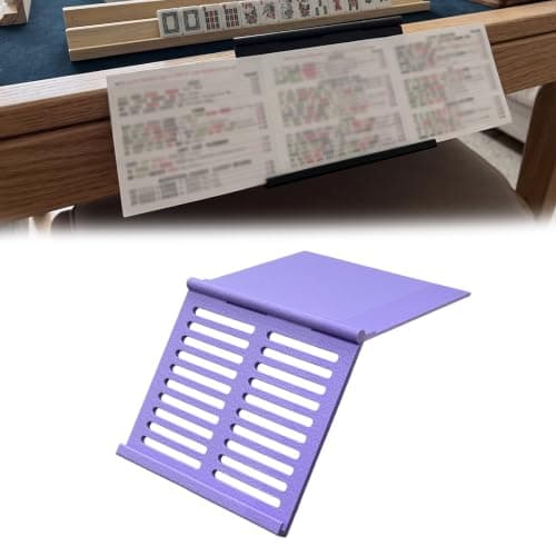 Mahjong Card Holder – Foldable Base Stand for American Mahjong, Space-Saving Angled Display Rack, 3D-Printed Tabletop Purple / 1 Purple / 1