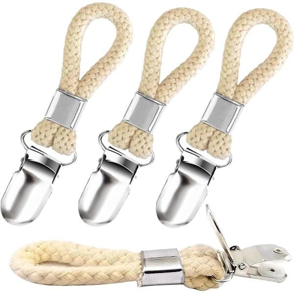 Håndklædeholder, 4 håndklædeklemmer, håndklædeklemmer, håndklædeklemmer, håndklæde