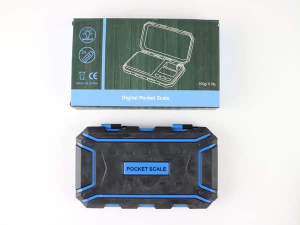 Digital Scale 0.01g - 200g Shockproof Pocket Scale Digital Scale incl. Batteries Blue Grön green