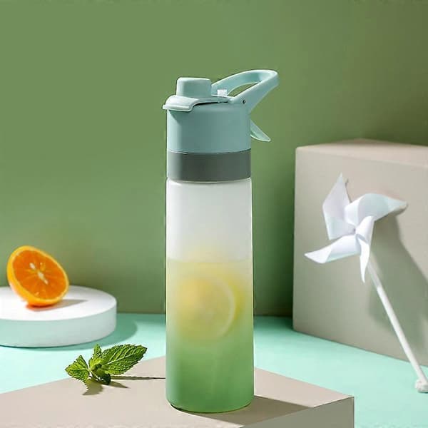 501-600ml Gradient Färg Dimyta Spray Vattenkopp Utomhus Sportflaska