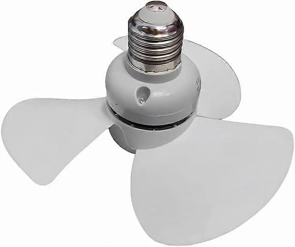 E27 Loftventilator med Lydsvag Børsteløs Motor, Kompakt 14 cm 3-Bladsdesign til Soveværelse og Stue