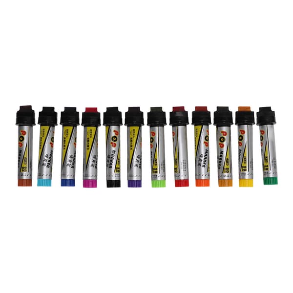 12 Pieces Posca Paint Pens Safe Wide Application Quick Drying Waterproof Comfortable Design Marker for Home Studio Office