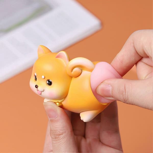 Cute Animal Stress Relief Toy - Elastic Resin Fidget Squeeze Toy for Anxiety and Decompression