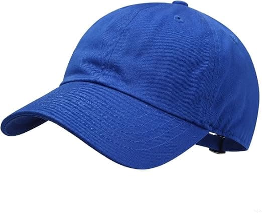 Barnas ensfargede baseballcaps, ustrukturert passform, vasket bomull