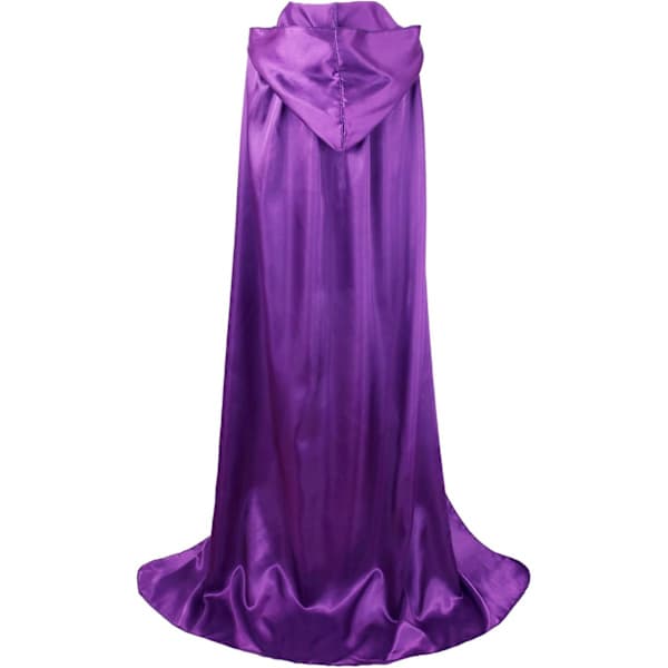 Unisex Voksen Hettekappe Hellang Halloween Julekostyme Festkappe Størrelse 110cm til 170cm Lilla 170CM/67\"