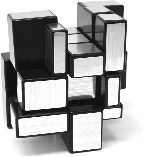 3x3x3 Magic Mirror Speed Cubes, hopeiset pyöräkuutiot ja Magic Mirror, kultainen pulmapeli