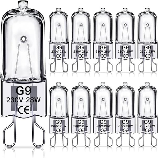 G9 Halogenlampor 28W, 230V, 10-pack 28W 28W