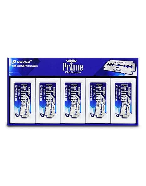 Dorco 100-pak Prime dobbeltbladede barberblade