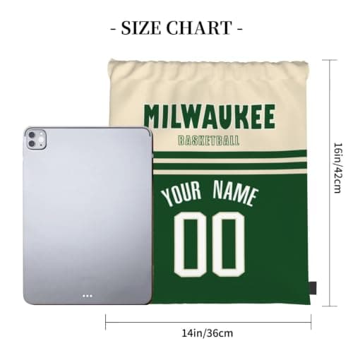 Milwaukee Trækposer Tilpasset Ethvert Navn Ethvert Nummer Taske Rygsæk Gaver til Mænd Milwaukee Milwaukee