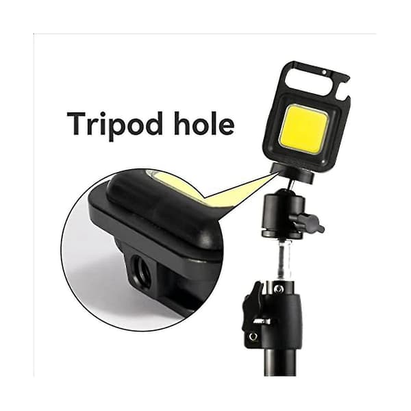 Led Cob-lamppu, ladattava taskuavainnipputaskulamput, kolme mallia kirkkaus, pullonavaaja (FMY)