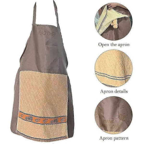 Chef's Prank Apron - Ultimate funny gag gift for men with hidden surprise pocket for kitchen mischief and practical jokes 2026