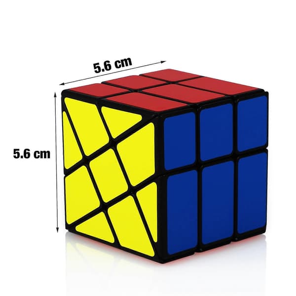 Magic Cube Fenghuolun 3x3, Speed Puzzle Cube Smooth Sticker 3D Puzzle Cube Brain Teaser Educational Toy for Kids Boy