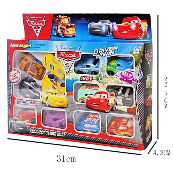 Nye originale biler Disney Pixar Biler 3 Legetøj Lynet McQueen Mini Rebound Bil Jackson Storm PVC Model Børnegaveæske
