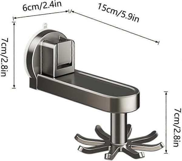 Under Cabinet Hooks 360° Rotating Kitchen Organizer Drill-Free Rustproof Space-Saving Utensil Holder