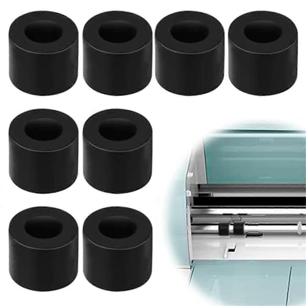 8 stk. gummirullerstatning for Cricut reparasjonstilbehør