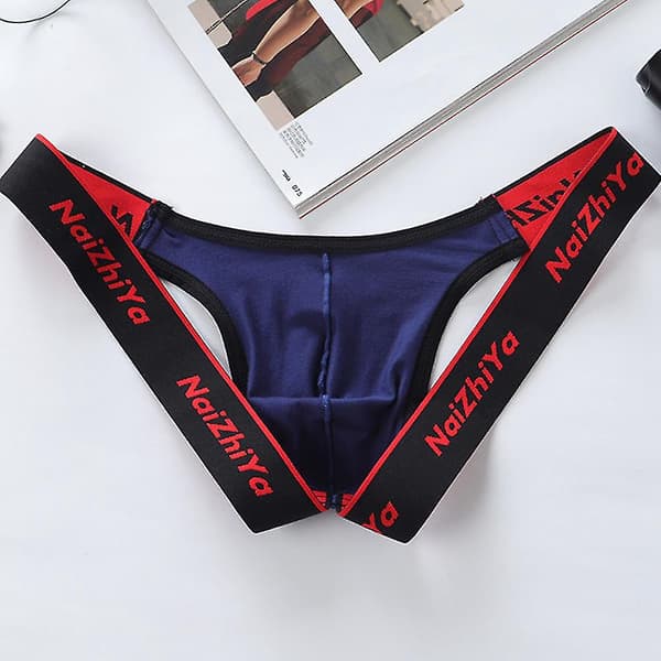 Sexy Jockstrap Undertøy for Menn i Blått, Størrelse 2XL