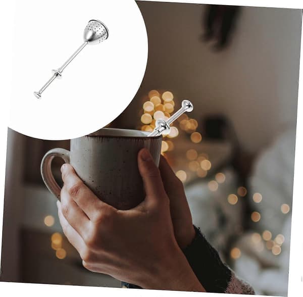 Tesil i rustfritt stål, finmasket teinfuser for løs te og kjøkkenbruk