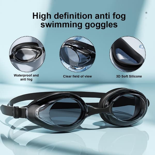 Performance Competition Goggles, Swimming Goggles for Training & Competition, Anti-fog Coating, UV Protection