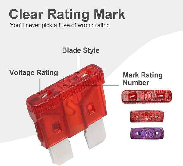 272-delars bilsäkringssats, säkringar - Standard & Mini Lågprofil (2a/5a/10a/15a/20a/25a/30a/35a)