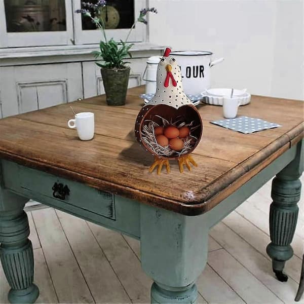 Elegant Farmhouse Egg Storage Jar Egg Storage Convenient Egg Storage Handmade Excellent Collection - In Stock as Shown som visas