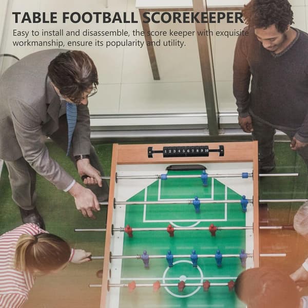 2 stk. letlæselige pointenheder med 10 numre - Bådformet bordfodboldresultattavle, ABS-materiale, perfekt til fodboldspil og bordfodboldspil, til