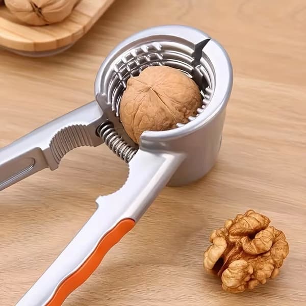 Multifunctional Nutcracker - Walnut Clamp & Dried Fruit Tool in Aluminum