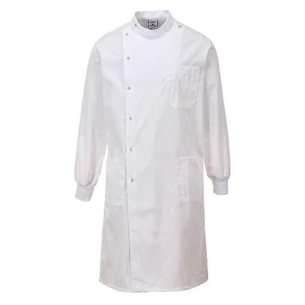 Unisex Vuxen Howie Texpel Finish Laboratorierock Vit M White M