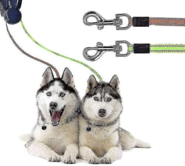 Double Retractable Dog Leash, Flexible Retractable Dog Leash Doubash