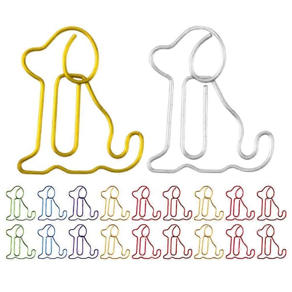 30 stk. søte hundformede binders, praktiske binders, komfortable binders