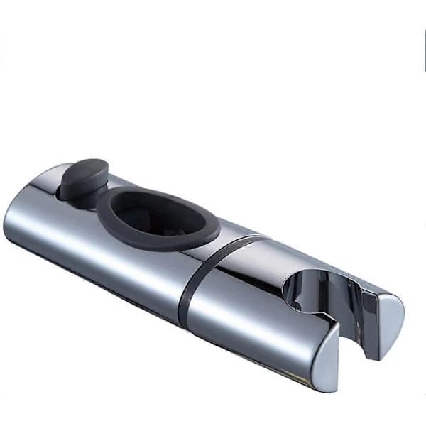 Krom ABS Dusjhodeholder Dusholder Clip-on Dusjstang Hånddusjholder 360° Rotasjon for Baderom Oval, S