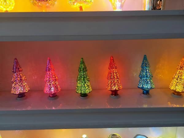 3D Stereoskopisk Innovativ E27 LED-lampe Julefestlig Dekorativ Lampe AC85-265V