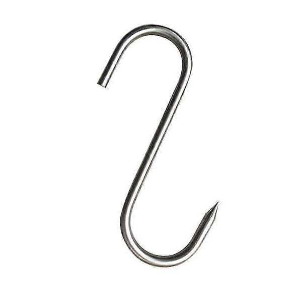 20 kpl ruostumattomia S-koukkuja terävällä kärjellä, työkalut, keittiö, lihakoukut, pannu, vaatekoukut 15CM 15CM