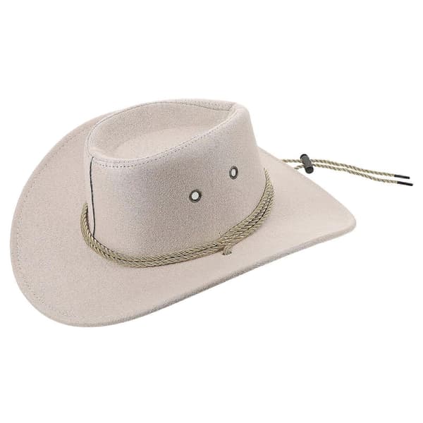 Hvit cowboyhatt Western Cowgirlhatt til dekorasjon