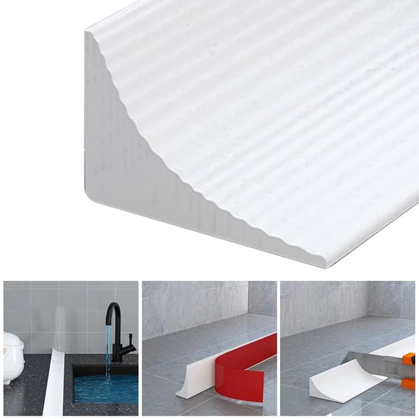 Silikon vannstopper dusjdemning flombarriere stripe tørr våt separasjon, 50cm til 300cm