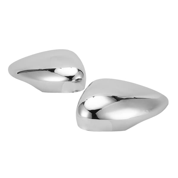 2 stk. sidespeildeksel sølvkrom 8A6117K747CA erstatning for Ford Fiesta MK7 2009-2015