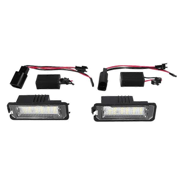 Bil 6000K Høj Lysstyrke LED Nummerpladelys Passer til New Beetle 2006-DC12V