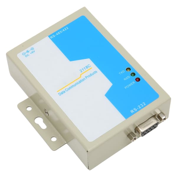 RS232 til RS485 RS422-konverter af industriel kvalitet med lynbeskyttelse Kommunikationsdataadapter 100-240V EU-stik