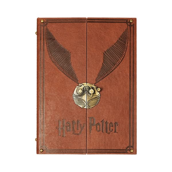 Harry Potter Notesbog Gyldne Lyn Journal Kreativ Gave Retro Dagbog Løsblad Planlægger Skrivemateriale