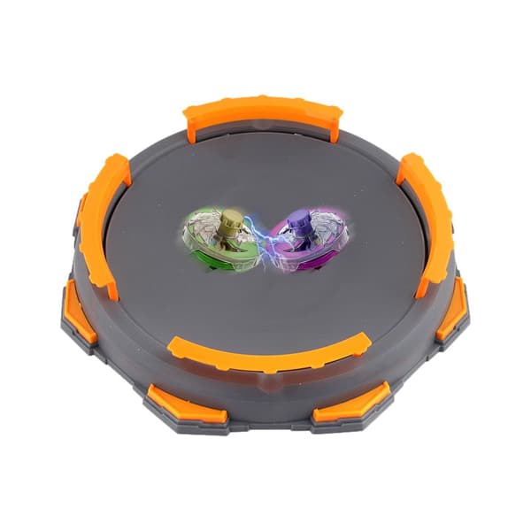 Burst Gyro Disk – ABS, Tops Stadium, kampspilsæt | Perfekt til fleksibel Bey-duel, Top Fighting-brug Rund Grå Round Gray