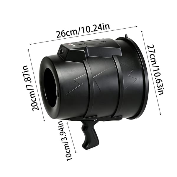 Laser Air Cannon Håndholdt Bullseye Luftblæser Legetøj Sort-laser Black-laser
