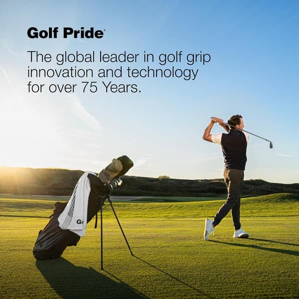 3-pack Golf Pride MCC Golfklubbsgrepp - Allvädershybridgrepp - Borstad bomullssnöre och gropig textur - Fuktavledande