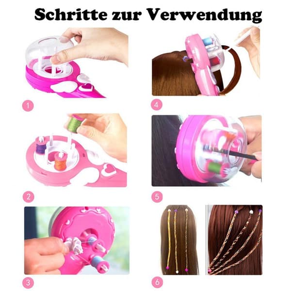 Automatic Hair Braiding Machine with Braiding Ribbon, Electric